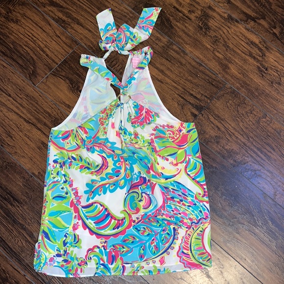 Lilly Pulitzer Cassandra Silk Top - Picture 3 of 10